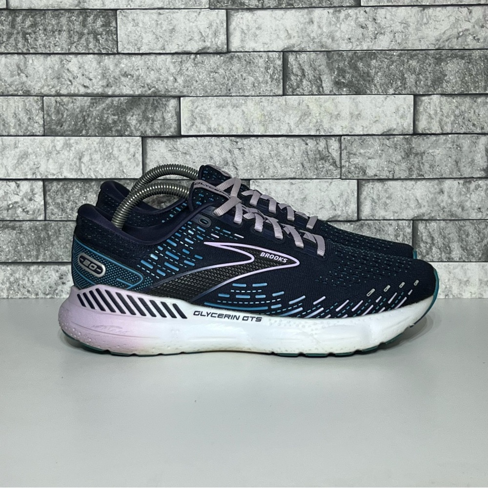 Brooks Glycerin GTS Womens 10 Blue Purple Athletic Shoes